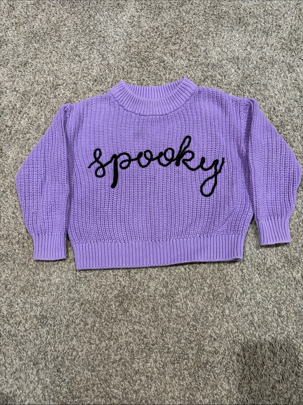 Lavender "Spooky" Knit Sweater